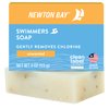Newton Bay Swimmers Soap | All Natural Body and Face Wash Soap Bar | Gently Washes Away Chlorine After Swimming | Revitalizes Sensitive Skin | Single 4 Ounce Soap Bar