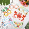 PHOGARY 30 Pack Luau Party Glasses Funny Hawaiian Paper Glasses, Tropical Fancy Dress Props for Fun Summer Kids Party Favors Hawaii Party Supplies Beach Themed Party Decoration