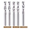 SpeTool 5PCS CNC Router Bits 1/4 Inch Shank with 1 Inch Cutting Length 2 Inch OVL,Spiral Upcut Downcut Compression Router Bit Solid Carbide End Mills for Woodwoking