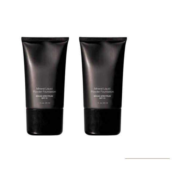 Beauty Deals Mineral Liquid Powder Foundation Broad Spectrum SPF 15 Pack of 2 (Porcelain)