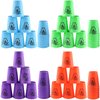 Lancisism 48Pcs Quick Stacking Cups Set, BPA-Free Material Sports Training Stacking Cup Game, Classic Family Game for Kids Adults Idea (12 Blue & 12 Green & 12 Purple & 12 Red)