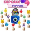Monster Birthday Party Supplies, Monster Party Decorations - Monster balloons, cupcake & cake toppers, birthday banner, tattoos