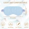 SATINIOR 6 Pieces Plush Eye Mask Soft Sleeping Blindfold Eye Cover Fluffy and Furry Eye Cover for Girls and Adult Eye Protection and Party Favors