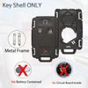 Key Fob Shell Case Replacement Fits for Chevy Silverado Colorado GMC Canyon Sierra 2014 2015 2016 2017 2018 2019 2020 2021 Keyless Entry Remote Control 4 Button Pad Outer Cover M3N-32337100