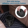 Kincown Car Trash Can, 2 Packs Mini Collapsible Pop-up Car Garbage Can, Waterproof Hanging Car Trash Bag with Velcro, Car Trash Bin, Black
