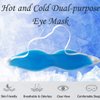 Cooling Eye Mask, Reusable Cold Eye Mask for Hot Cold Treatment for Eye Strain, Eye Swelling, Eye Redness, Puffy Eyes, Dark Circles, Smooth Fine Lines, and Eye Recover Surgery. 2 Packs (Blue)