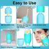 Ice Face Roller, 2022 Upgraded Ice Roller for Face and Eye, Drip-proof Reusable Face Ice Mold for Facial Skincare, Physically Tighten Pores De-Puff The Eye Area Rejuvenate Skin (Blue)