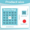 Simgoing Recovery Bingo with 24 Recovery Bingo Card and 600 Cross Chips Recovery Questions Group Therapy Game for Adults and Family Recovery Bingo Board Game for Vacation Holiday Party Favors