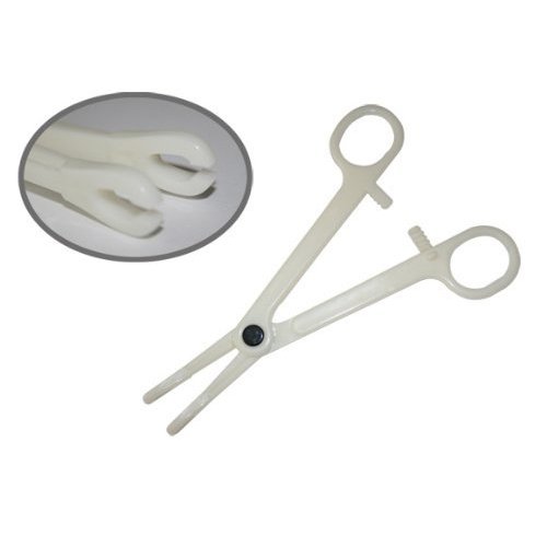 Yuelong® 10 Pcs Disposable Slotted Round Forceps Clamp Plier Piercing Tool Professional Piercing Supplies