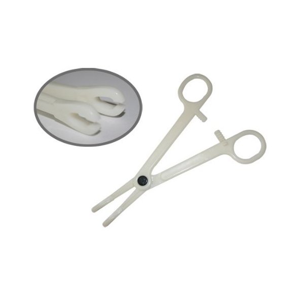 Yuelong® 10 Pcs Disposable Slotted Round Forceps Clamp Plier Piercing Tool Professional Piercing Supplies