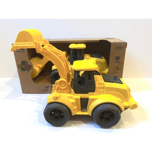Toddler Excavator Car Toys for 1-3 Year Old, BPA Free, Phthalates Free, Christmas Birthday Gifts for 2 3 4 Year Boy Girl. Dishwasher Safe, Pretend Play, Pool, Beach, Stroller Toys