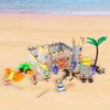 PowerTRC Medieval Castle Figure Knights Kingdom Castle Playset Action Figure Toy Army Castle Toy w/ Figurines, Catapult, Accessories in Storage Bucket