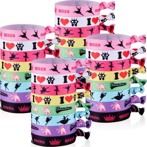 32 Pieces Ribbon Hair Ties Derby Hair Accessories Sports Elastic Ribbon Tie Gifts Mexican Festival Hair Accessories for Derby Horse Racing Decor Girls Women