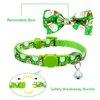 Christmas Cat Bow Tie Collar with Bell, 2 Pack Holiday Kitty Kitten Santa and Snowman Collar for Male Female Girls Boys