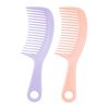 Jurrissa Wide Tooth Comb,Detangler Combs for Curls,Straight,Long,Thick,Short Hair -Women Hair Comb for Detangling,Smoothing-Hair Combs Set for Wet&Dry Hair,Shower Comb with Hole(Pink&Purple)