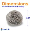 Kats'N Us Real Rabbit Fur Pom Pom Ball Cat Toy - 10 Pak
