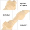 COHEALI 36 pcs Wooden Art Craft Decor Accessory DIY Spindles Unfinished Dollhouse Wood Handrails Layout Models Miniature Furniture for Mini Railing Adornment House Decors Furnitures