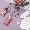 STSTR 3PCS Lip Balm Holder, Colorful Chapstick Key Chain, Mini Keychain Holder for Lipstick Lip Balm Lip Gloss with Clip, 4.58 Inch Cute Lip Gloss Organizer