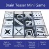 12Pcs Balance IQ Maze Game Puzzle Boxes,Fidget Puzzle Boxes with Steel Ball Brain Teaser,Puzzle Stocking Stuffers Box Game for Party Favor Supplies,Educational Gift Decompression Toys for Kids Adults