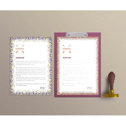 Thicker Colorful Stationery Paper, Aesthetic Paper 8.5 x 11", 48 Sheets, 6 Styles, Double Sided, Pretty Paper, Decorative Scrapbook Paper, Printer Friendly for Invitations (A - F)