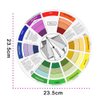 Exceart Tattoo Pigment Color Wheel Round Paper Card Eyebrow Lip Microblading Tattoo Permanent Makeup Accessories
