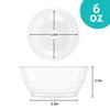 PLASTICPRO 6 oz Hard plastic Desert Bowls - Ice cream Bowls premium Quality Disposable Clear Bowl Pack of 20