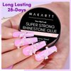 Makartt Rhinestone Glue for Nails, 15ml Clear Nail Gem Glue with Nail Brush Kit for 3D DIY Decorations, Super Strong Adhesive Nail Art Glue Bling Gel for Jewelry Diamonds