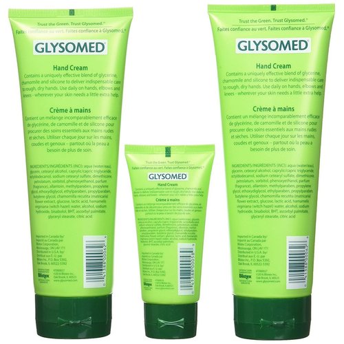 Glysomed Hand Cream Combo Pack, 8.5 Fl Oz (2 Count) + 1.7 Fl Oz (1 Count)
