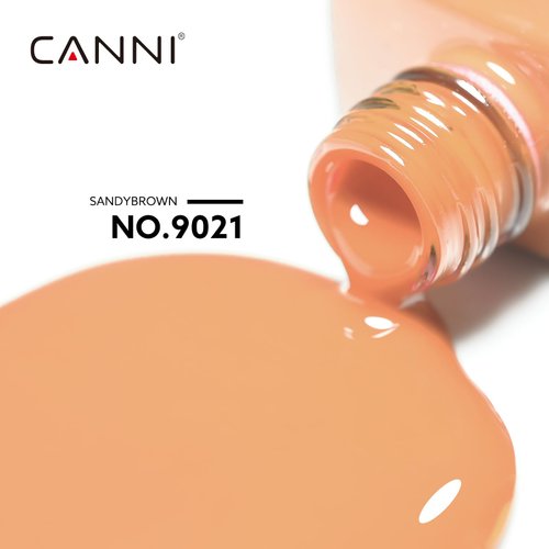 CANNI Creamy Orange Gel Nail Polish, 1Pcs Nude Gel Polish Pastel Orange Summer Color Nail Polish Gel High Gloss Soak Off U V Gel Nail French Nail Manicure Salon DIY