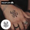 INKARTLINK Semi Permanent Tattoos, 3 Sheets of Small Temporary Tattoos, Adult Art Designs, Party Favors, Waterproof, Realistic, No Adhesive, No Reflective, Lasts 1-2 Weeks (Turtle Totem)