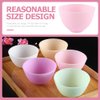 Beavorty Silicone Bowl 5 Pcs Silicone Facial Mask Mixing Bowls Mud Masks Bowls Skin Care Mixing Tools for Home Women Salon Diy Craft Spa Kit