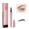 Natural Brow Eyebrow Pen Four-Fork Waterproof Eyebrow Pencil - Magic Eyebrow Pencil - Natural Long-Lasting 4-Pronged Fine Stroke - 3D Waterproof Microblading Eyebrow Pen (Dark Brown)