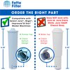 Fette Filter - Water Filter Compatible with Jura Clearyl Blue. Compare to Part # 71445 or 67879 - Pack of 6