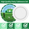 EUOYUFO Golf Plates and Napkins Party Supplies - 96Pcs Golf Themed Birthday Party Decorations Sports Golf Paper Disposable Tableware Set Serve 24 Guests