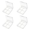 yueton 4PCS Empty Lipstick Palette Clear Acrylic Lipstick Box DIY Eyeshadow Powder Palette Empty Cosmetic Container
