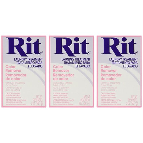Rit Dye Laundry Treatment Color Remover Powder, 2 oz, 3-Pack