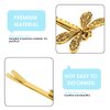 SHIDOW Dragonfly Hair Clips, Wedding Retro Antique Barrette, Bridal Headdress Head Wear Styling Hair Accessories for Girls Ladies Bobby Pins Hair pins French (8 Pcs) (Gold)