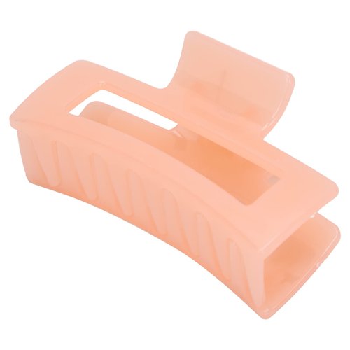 Hair Claw Clips, Non Slip Claw Clip Styling Tool for Thick Thin Curly Straight Hair, Rectangular Jaw Clips, 3 Colors Availabl, Big Hair Clips(Coral Orange)