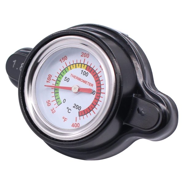 MOTOKU High Pressure Radiator Cap with Temp Gauge 1.8 Bar for Polaris Outlaw 525 Predator 500 Ranger 570 700 800 900 1000 Scrambler 400