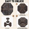 Wettarn 9 Pcs Metal Brain Teaser Puzzles Teaser 3D Steel Puzzle for Adults Unlock Interlocking Puzzle Adult IQ Education Smart Puzzle Toys Gift for Christmas(Classic Style)