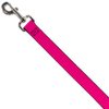 Dog Leash Neon Pink Print 6 Feet Long 1.0 Inch Wide