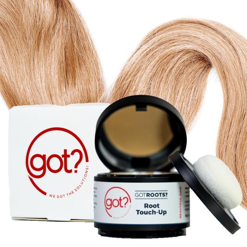 got? WE GOT THE SOLUTIONS! Root Touch Up Hair Color, Brow Filler & Hairline Powder for Sandy Blonde - Temporary Thinning & Gray Hair Cover Up with Pigment Infused Binding - 0.14 Ounce