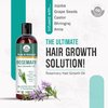 Rosemary Hair Growth Oil - 4 floz/118ml - Hair Oil For Hair Fall Control and Nourishment - Made with Castor Oil, Jojoba Oil, Grape seed Oil, Almond oil, Amla Oil and Bhringraj Oil