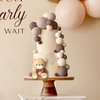 JeVenis Brown Bear Cake Decoration Baby Bear Baby Shower Cake Topper Bears Cake Decoration Baby Shower Birthday Cake Decoration