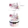 Pink Paris Birthday Party Decorations Set Happy Birthday Party Supplies Banner Cupcake Toppers Ballons for Girls Baby Shower Birthday Paris Eiffel Tower Theme