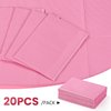 Etercycle Disposable Nail Mats - 20Pcs Fordable Nail Art Table Mats for Table Acrylic Nail Practice Sheet, 3 Ply Waterproof 13" X 18" Clean Pads Nail Art Accessories (Pink)