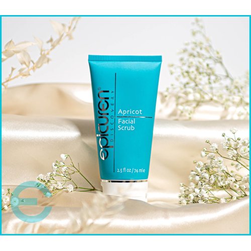 Epicuren Discovery Apricot Facial Scrub, 2.5 Fl Oz Beige with dark brown flecks