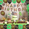 44 Pcs Snake Birthday Party Supplies Includes Snake Happy Birthday Banner, Cake Topper, Cupcake Toppers, Balloons, Reptile Snake Theme Party for Kids Teens Fans Birthday Party Decorations