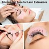 Obeyalash Silicone Gel Tape for Lash Extensions Lash Tape Micropore Lash Extension Tape Waterproof Adhesive Makeup Eyelash Tape Breathable Eye Lash Tape for Eyelash Extension Supplies Pink 2 Roll