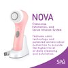 Spa Sciences - NOVA - Patented Sonic Facial Cleansing Brush & Exfoliating System (Not a Spin Brush) - All Skin Types - 3 Speeds - Waterproof - USB Rechargeable w/Charging Base